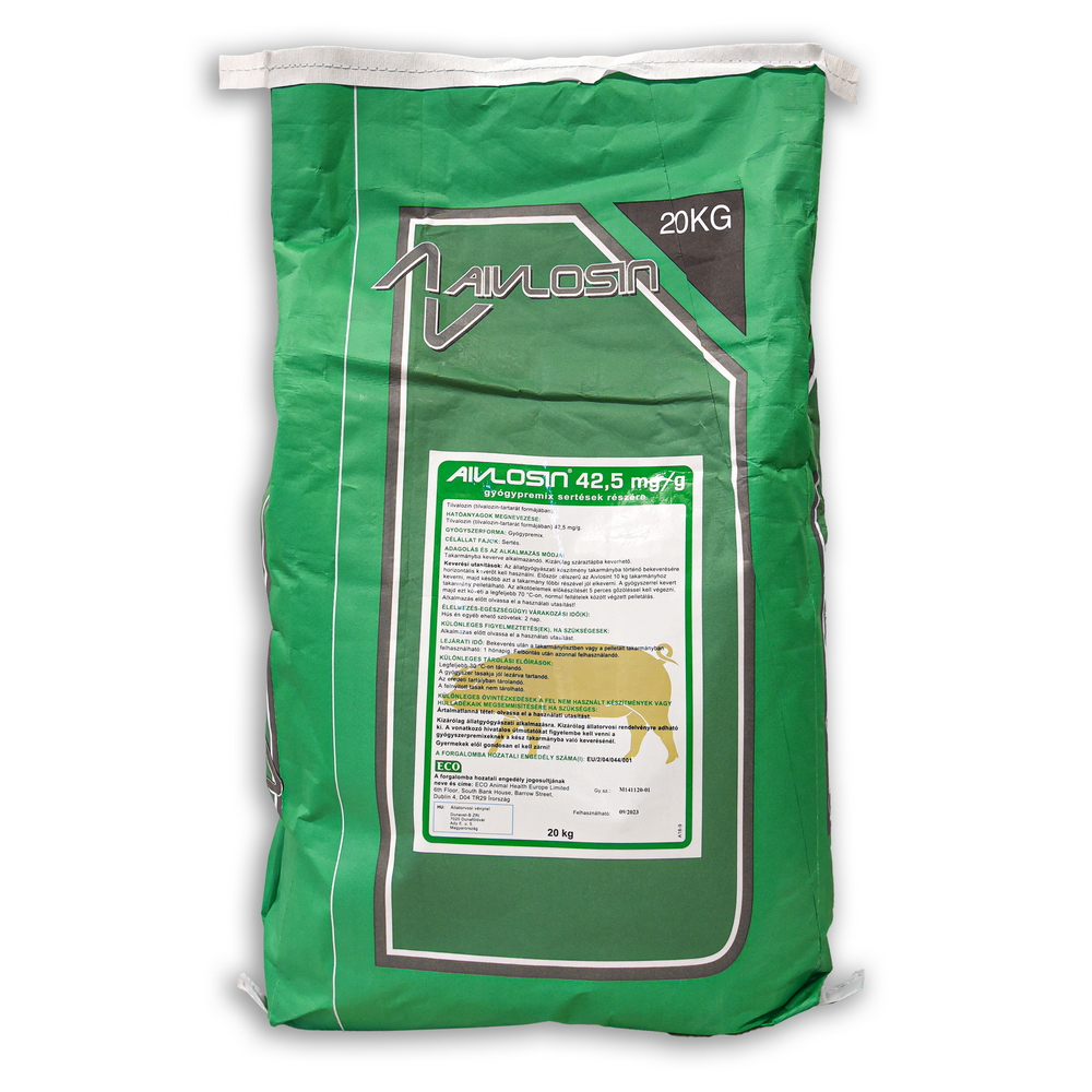 AIVLOSIN 42,5 mg/g gyógypremix sertések részére