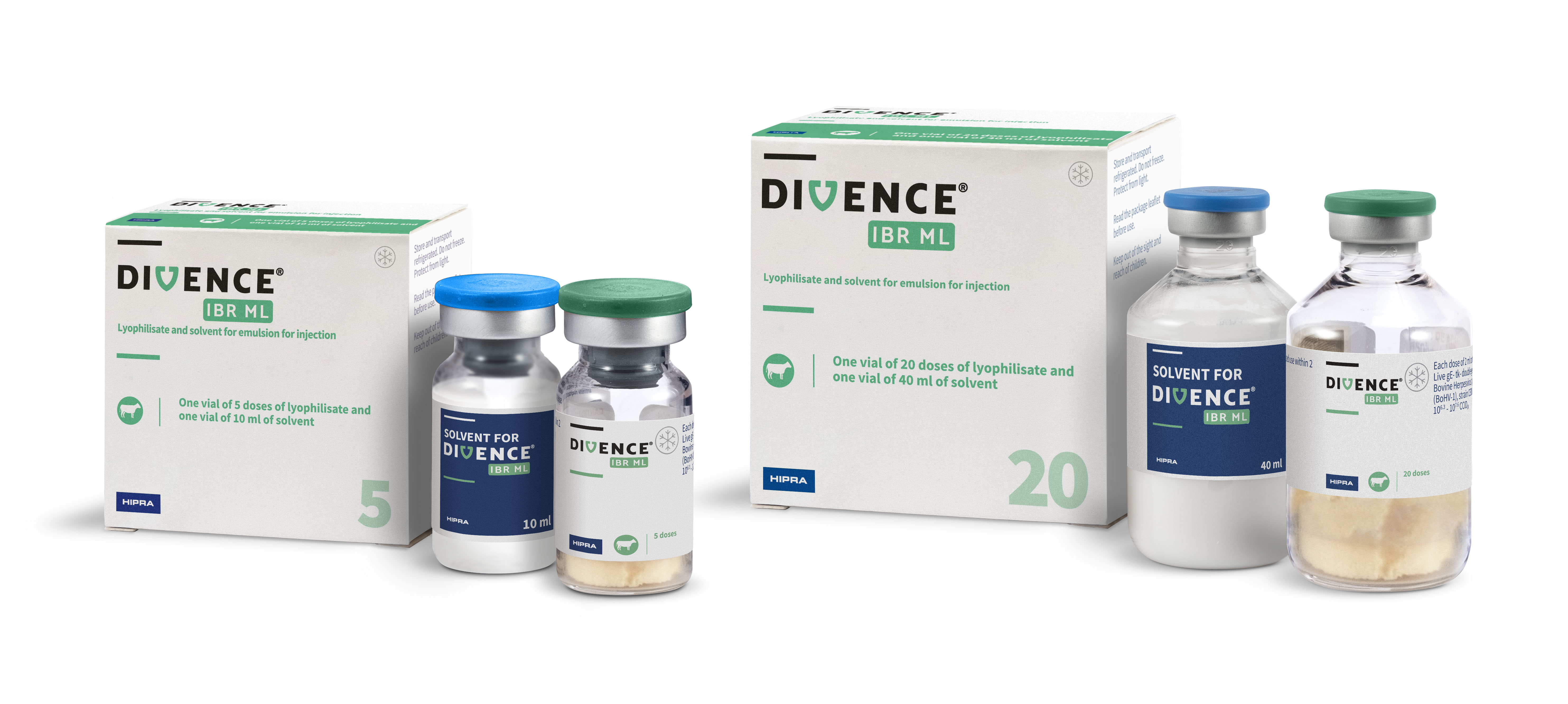 DIVENCE IBR MARKER LIVE liofilizátum és oldószer emulziós injekcióhoz szarvasmarhák részére
