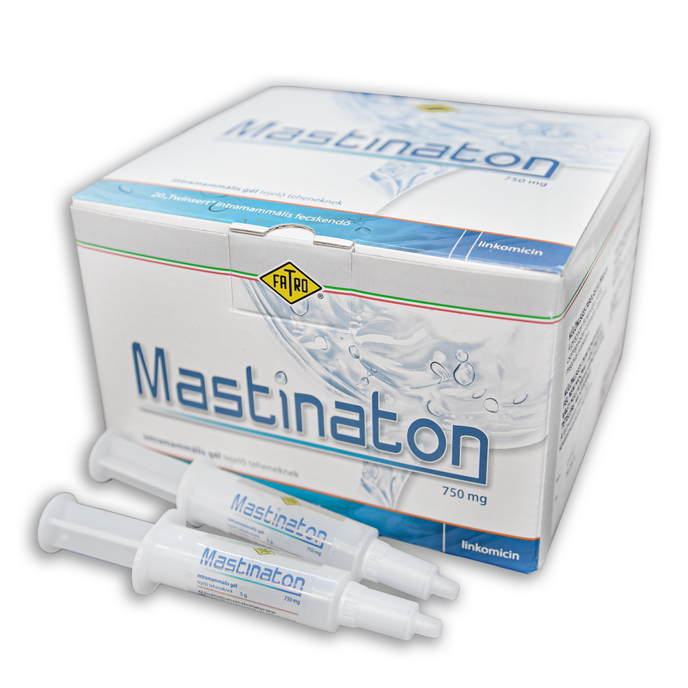 MASTINATON 750 mg intramammális gél tejelő teheneknek részére