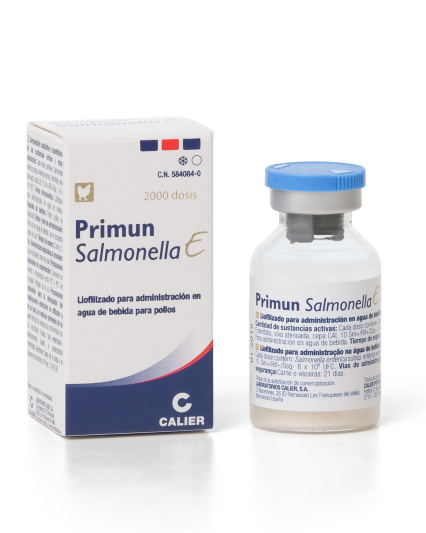 PRIMUN SALMONELLA E vakcina A.U.V. liofilizátum házityúkok számára ivóvízben történo használatra